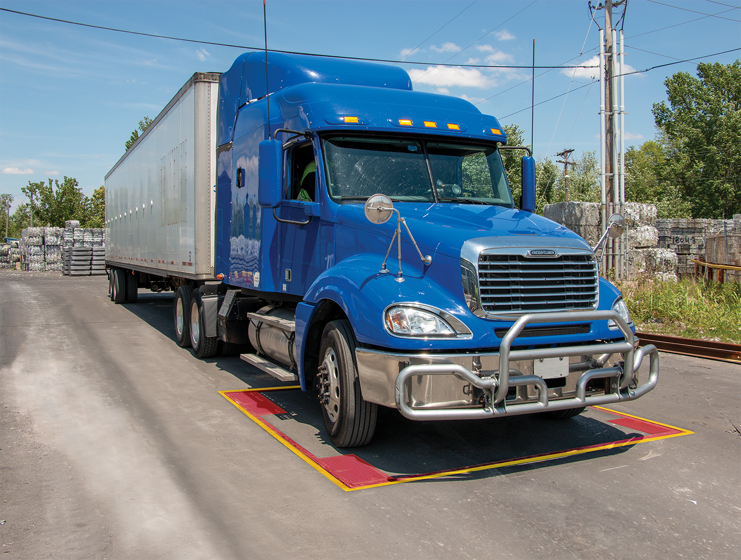 1 US OTR Axle Scale Blue Truck