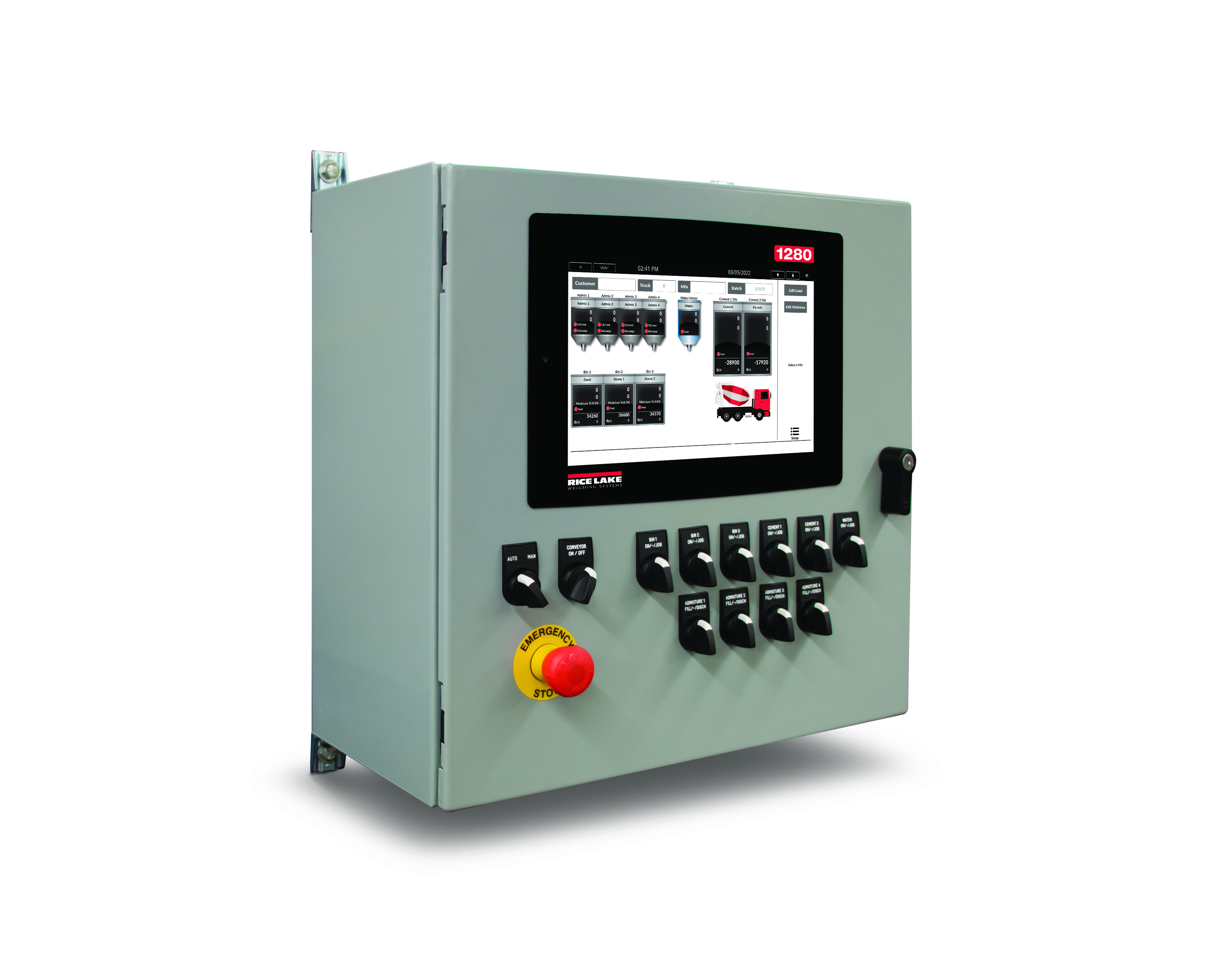 1 US 1280 Concrete Batch Controller Right