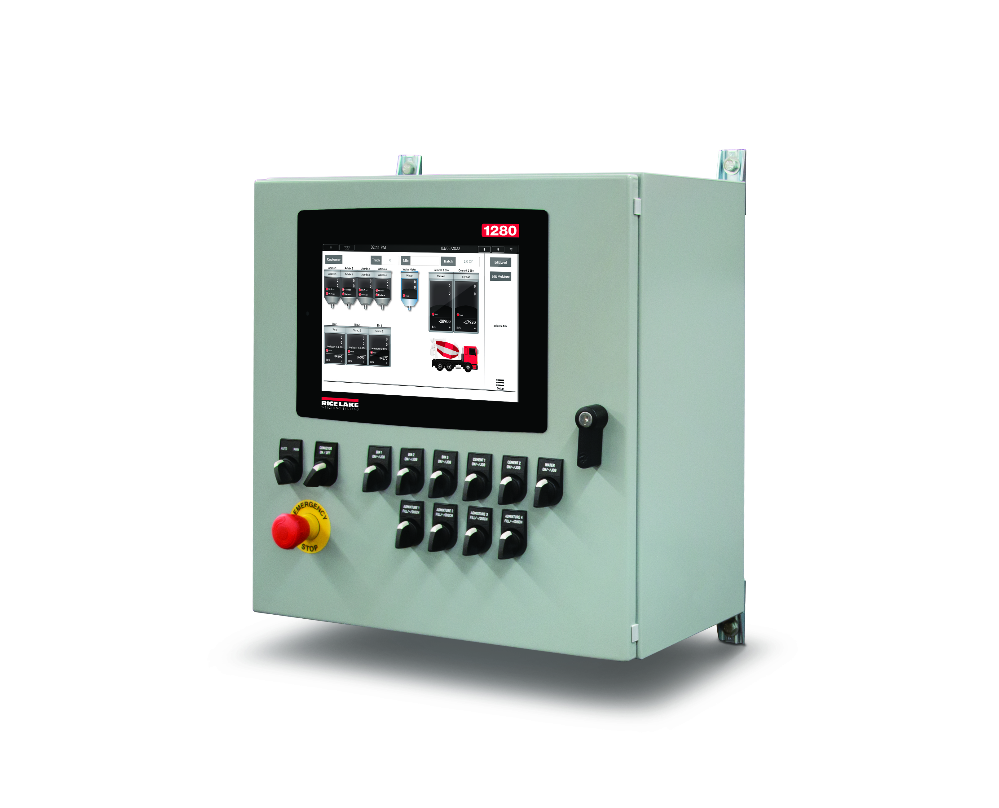 1 US 1280 Concrete Batch Controller Left