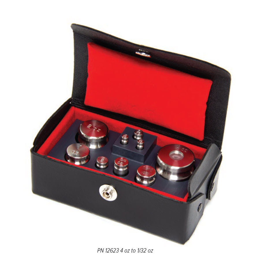 PN 12623 Calibration Weight Set 4 OZ To 1 32 Oz