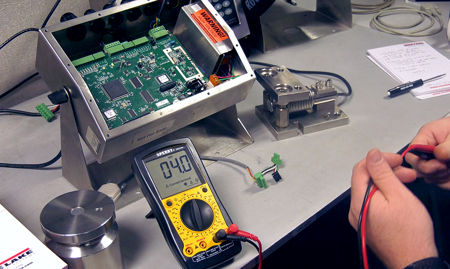 Loadcell Checksignal Withindicator Voltmeter