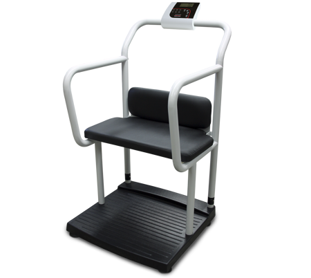250-10-4 Bariatric Scale with Handrail and Chair Seat